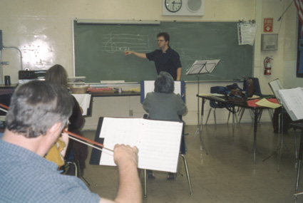 Me teaching at the Morovia Community Adult School